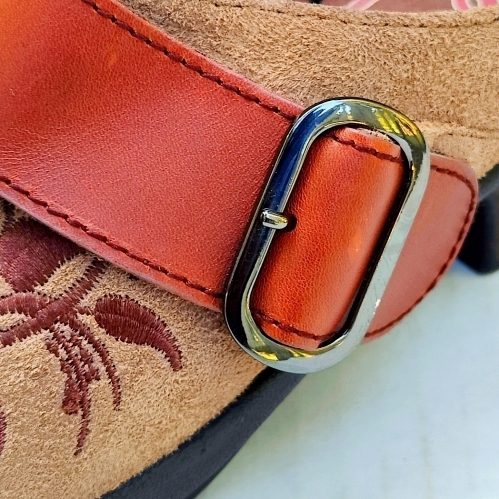 Klogs Women's Clogs Paisley Embossed Leather Buckle Accent Size 8.5M - Picture 6 of 11